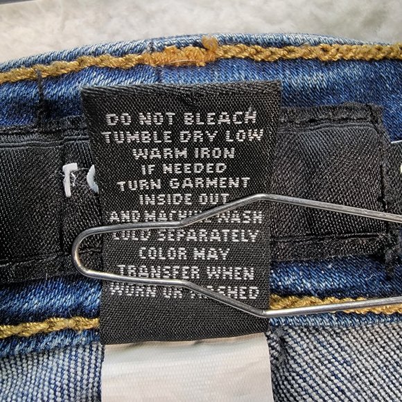 Torrid Plus Size Dark Blue Denim Stretch Mid Rise Cropped Straight Jeans - Picture 14 of 15